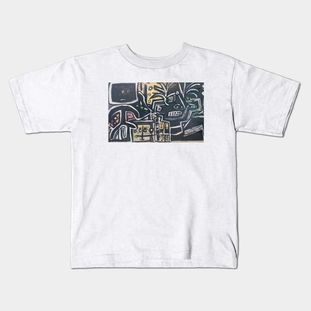 Andrew's Dilemma Kids T-Shirt by JayMartin Art